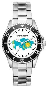 【送料無料】腕時計　カザフスタンフラグカードフラグカザフクロックkasachstan geschenk fahne karte flagge kasachische uhr 1117
