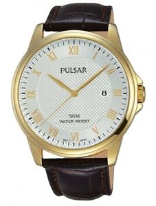 【送料無料】腕時計　パルサーゲンツレザーストラップpulsar gents leather strap date watch ps9446x1 pnp