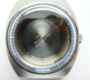 【送料無料】腕時計　ヴィンテージスチールエドックスダイバーオリジナルウォッチケースvintage steel edox diver automatic original watch case z63｜hokushin