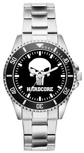 【送料無料】腕時計　ハードコアスカルファンアイテムアクセサリーファンウォッチhardcore skull geschenk fan artikel zubehor fanartikel uhr 1800