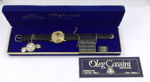 【送料無料】腕時計　オレグカッシーニゴールドコインウォッチoleg cassini 1989 30th anniversary 10 gold coin watch never used w382