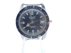 【送料無料】腕時計　ヴィンテージジュエルダイバーメンズリストウォッチブロードアローvintage legant 17 jewel diver wind mens wrist watch read broad arrow no crown