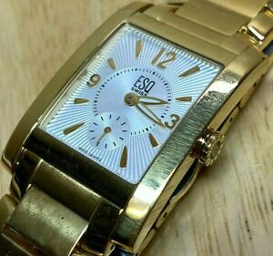 【送料無料】腕時計　モバドスイスメンズアナログクォーツウォッチバットesq movado swiss mens small seconds rectangle analog quartz watch hours~ batt｜hokushin