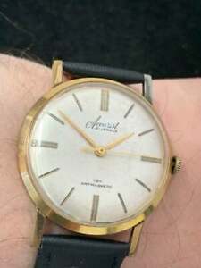 【送料無料】腕時計　スイスメイドゲンツメッキアキュリストハンドワインディングゲントウォッチswiss made gents 21 jewels gold plated as 2390 accurist hand winding gent watch