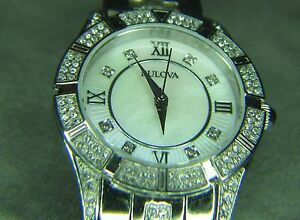 【送料無料】腕時計　ブローバクリスタルbulova crystal women wrist watch 96l116