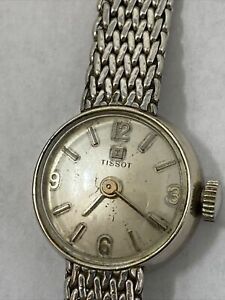 【送料無料】腕時計　ティソホワイトゴールドヴィンテージレアtissot white gold vintage rare runs good｜hokushin