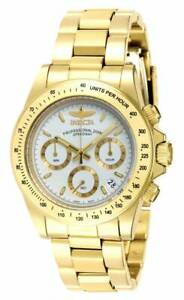 【送料無料】腕時計　インビクタメンズゴールドメッキシグネチャースピードウェイクロノグラフinvicta 7030 mens gold plated signature speedway chronograph wrist watch