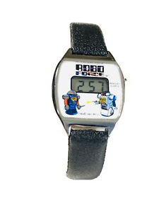 【送料無料】腕時計　ヴィンテージブラッドリーロボフォースロボットキャタークォーツvintage bradley robo force robot character lcd quartz wrist watch nos1654m