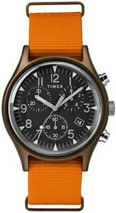 【送料無料】腕時計　オロロギオウオモアルミニウムクロノアルミニオテストアランシオネorologio uomo timex mk1 aluminium tw2t10600 chrono alluminio tessuto arancione