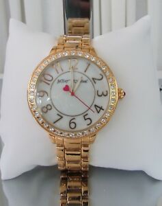 【送料無料】腕時計　ベッツィージョンソンゴールドトーンウォッチクリスタルベゼルbetsey johnson gold tone watch crystal bezel bj0039726 nwt