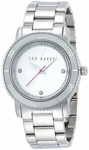 【送料無料】腕時計　ベイカーアナログラウンドスチールシルバートーンブレスレットted baker womens analog round steel watch silvertone bracelet te4103