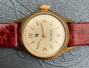 【送料無料】腕時計　アンシエンヌモントルマダムリップドーフィンプラケメカニークrare ancienne montre madame lip dauphine plaque or mecanique