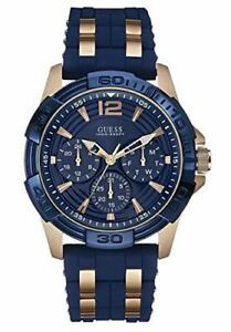【送料無料】腕時計　ステンレススチールストラップメンズアナログクォーツウォッチguess mens analogue quartz watch with stainless steel strap ? w0366g4