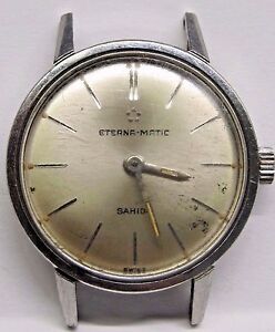 【送料無料】腕時計 ヴィンテージエテルナマティックステンレススチールvintage lds eterna matic stainless steel wrist watch