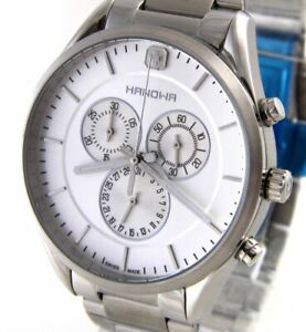 【送料無料】腕時計　ハノバメンズウォッチスフィアクロノエーデルシュタールhanowa herren uhr sphere chrono 16505204001 edelstahl neu｜hokushin