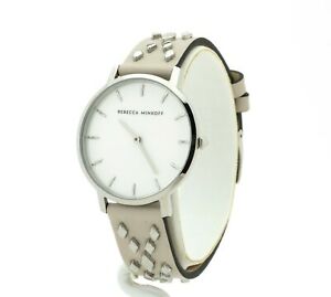 【送料無料】腕時計　レベッカミンコフシルバートーンパテストラップウォッチrebecca mink womens major silver tone putty strap watch 2200262,｜hokushin