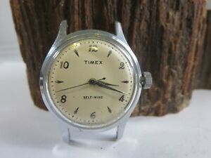 【送料無料】腕時計　セルフワインディングウォッチランワークスrare 1958 timex viscount us time self winding watch automatic runs works rp｜hokushin