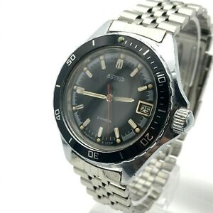 【送料無料】腕時計　ベゼルサービスレアvostok automatic ussr watch mens military waterproof bezel date serviced rare