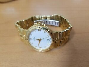 【送料無料】腕時計 グランドジョイメンズゴールドメッキスイスクォーツウォッチgrand joy mens 22k gold plated swiss quartz watch