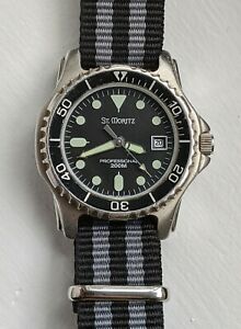 【送料無料】腕時計　レディースサンモリッツクォーツウォッチダイバーladies st moritz 200m quartz watch diver 21,286円