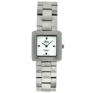 【送料無料】腕時計　スイスステンレスシルバークォーツスクエアウォッチswiss edition womens stainless steel silver quartz square watch｜hokushin