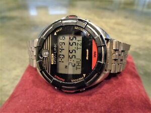 【送料無料】腕時計　ヴィンテージレアタイムックスマイクロソフトデータリンクウォッチラーケースデータリンクvintage rare timex microsoft data link 150 astronaut watch large case datalink｜hokushin