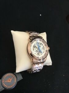 【送料無料】腕時計 スチュリングオリジナルクリシュテルナクリスタルステンレススチールゴールドトーンウォッチstuhrling original automatic krysterna crystal stainless steel goldtone watch