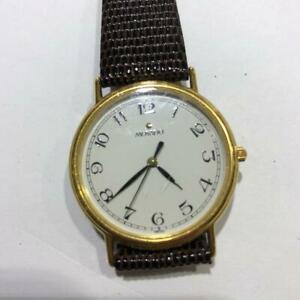 【送料無料】腕時計 モバドステンレスベゼルクォーツmovado stainless steel gf bezel quartz wristwatch running perfect|hokushin