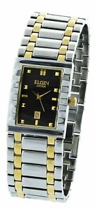 【送料無料】腕時計　エルギンスイスツートンメンズデートウォッチelgin swiss fg003 twotone mens date watch