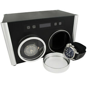 【送料無料】腕時計　スロットウォッチワインダーアルミデジタル2 slot watch winder aluminum digital｜hokushin