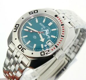 【貨物輸送無料】ウオッチ ボストークロシアダイバーウォッチvostok amphibia russian diver watch 200m sub 710059
