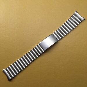 【送料無料】腕時計　ヴィンテージステンレススチールブレスレットエンドvintage stainless steel watch bracelet 19mm end links｜hokushin