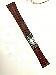 【送料無料】腕時計　ブレスレットメタルクーラーボルドーbracelet leroy 21 mm metal couleur or amp; bordeau type racing 80s｜hokushin