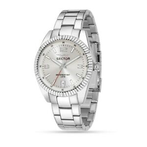 【貨物輸送無料】ウオッチ オロロギセクターワスアッチャイオウオモクアドランテシルバーヌオーヴォorologio sector 240 r3253476003 wath acciaio uomo quadrante silver 41粍 nuovo