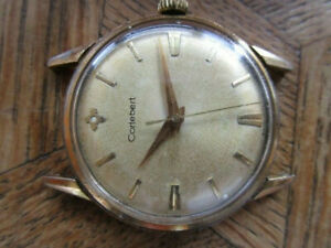 【貨物輸送無料】ウオッチ ヴィンテージゴールドメッキコルテバートマニュアルvintage gold plated cortebert manual watch cal 698 for parts