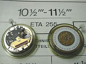 【送料無料】腕時計　eta 255111, 1432, l1572, 52, rare, watch movement with date and 2nd hand