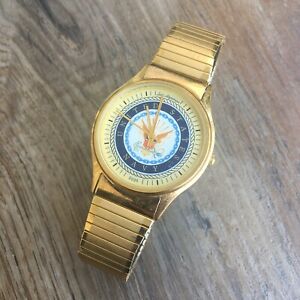 【貨物輸送無料】ウオッチ レアジュールユルゲンセンアメリカウォッチヴィンテージクォーツゴールドトーンニースrare jules jurgensen united states navy watch 2035 vintage quartz gold tone nice