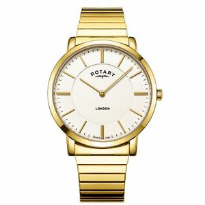 【送料無料】腕時計　ロータリーゴールドトーンロンドンrotary gb0276603 gold tone london expandable wristwatch