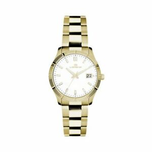 【送料無料】腕時計　オロロギドナロレンツブラッチャレアッチャイオゴールドドラトビアンコサブorologio donna lorenz 030016aa bracciale acciaio gold dorato bianco sub 50mt