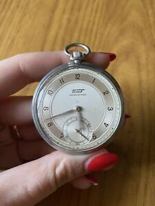 【送料無料】腕時計　アンティコオロロギダタスカチポラティソファンツィオナンテantico orologio da tasca cipolla tissot funzionante