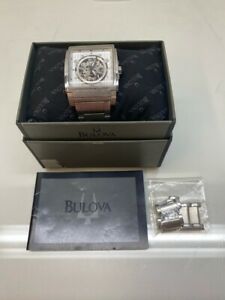 【送料無料】腕時計　ブロバシルバーウォッチステンレスボックスbulova automatic silver watch stainless steel c877647 with box