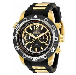 【送料無料】腕時計　インビクタアビエイターワールドタイムメンズゴールドトーンデュアルタイムウォッチinvicta aviator gmt world time 29919 mens 505mm goldtone dual time watch