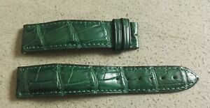 【送料無料】腕時計 エバーハルトヴィンテージレザークロコストラップグリーンサイズeberhard amp; co vintage leather croco strap green mm 2118 good condition xl size|hokushin