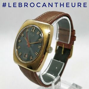 【送料無料】腕時計　エルヴィアモントルヴィンテージアンシエンヌキャリブレメカニクスイスelvia montre vintage ancienne calibre mecanique swiss eta 2408 circa 1970｜hokushin