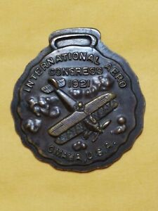 【送料無料】腕時計　ヴィンテージエアロコングレスオマハブロンズウォッチミントvintage 1921 aero congress omaha biplane bronze watch fob mint unfinished
