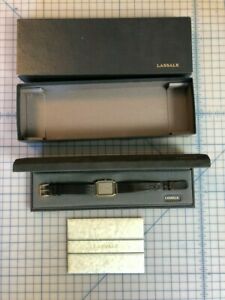 【送料無料】腕時計 オリジナルボックスブラウンレザーラセールメンズlas mens wrist watch with original box, brown leather