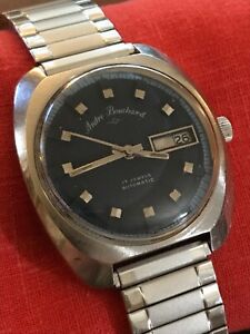 【送料無料】腕時計 アンドレブシャールandre bouchard 17 jewel automatic date wrist watch
