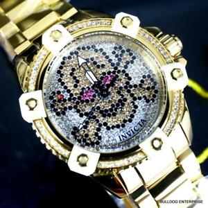 【送料無料】腕時計 インビクタオクタオクタスカルスパークリングクリスタルゴールドメッキスチールウォッチwomens invicta octane skull sparkling crystals gold plated steel 38mm watch