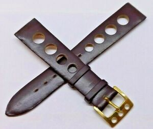 【送料無料】腕時計　クラシックラリースポーツレザーウォッチストラップclassic rally sports leather watch strap gp 18mm