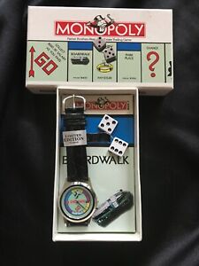 【送料無料】腕時計　ディッチパーカーブラザーズセット1994 limited edition monopoly watch set with dice parker brothers｜hokushin